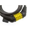 Sterling 101C 10 x 1500mm Combination Locking Cable with Self Coiling/ Bracket,Black