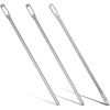 3Pcs Silver Drawstring Threaders,Quick and Easy Draw String Threader Puller Tool Simple Needle Threader Drawstring Replacement Tool for Hoodies,Jackets,Sweatpants,Swim Trunks,Sewing Tools,Threaders