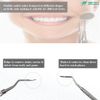 Dental Tool Double Ended H2/3 Explorer to Remove Plaque and Tartar at Home Made of Stainless Steel with Precision Tips Knurled Handle Design for Firm Grip - Cleans Teeth Stain Pet Oral Hygiene Care