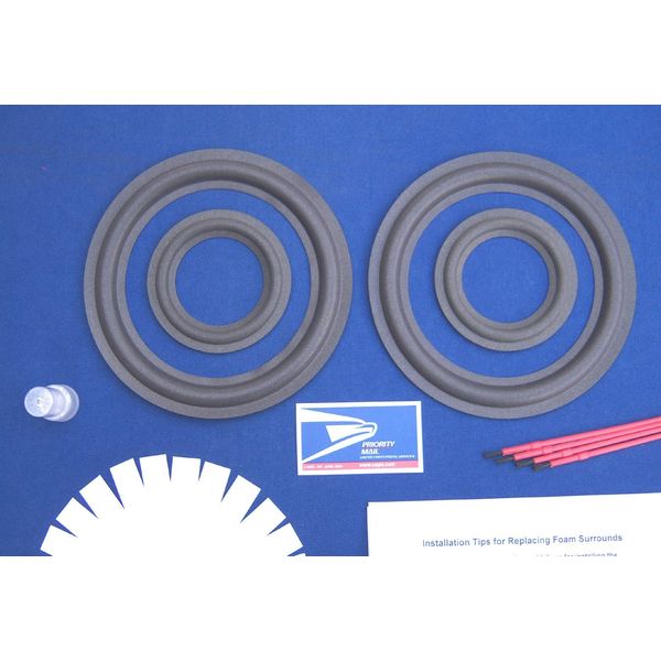 AR48 / AR48B / AR48S Speaker Foam Surround Woofer & Midrange Driver Repair Kit