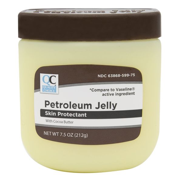 Quality Choice Petroleum Jelly with Cocoa Butter, Skin Protectant, Deep Moisturization, Dry Skin Healing & Cracked Skin Repair, 7.5 Ounce Tub