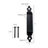 6" Universal Garage Gate Door Handle Black Powder Coat Finish