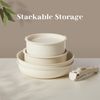 12Pcs Cookware Set Stackable Nonstick Pot & Pan Lid & Detachable Handle 