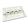 C4A 4 Socket 4k HDMI Wall Plate/Easy Connect Faceplate With 4 x HDMI sockets