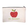 Pattern Pop Personalized Teacher Name Cosmetic and Makeup Bag