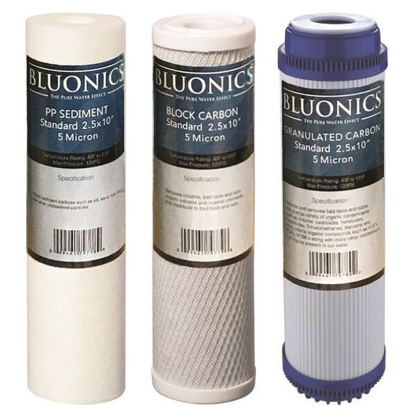 Bluonics Reverse Osmosis RO Under Sink Drinking Water Filter Cartridge Replaceme
