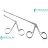 2 Pcs Alligator Forceps 3.3" & 8" ENT Surgical Ear Serrated Instruments