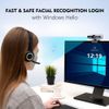 TOALLIN 2K QHD Webcam Auto-Focus Windows Hello Privacy Shutter with Microphone