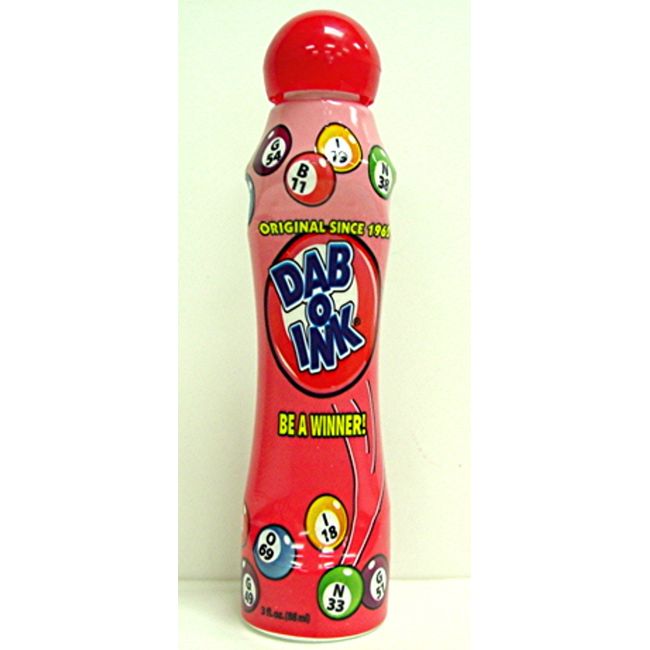 Dab-O-Ink Bingo Dauber - Red - 3oz