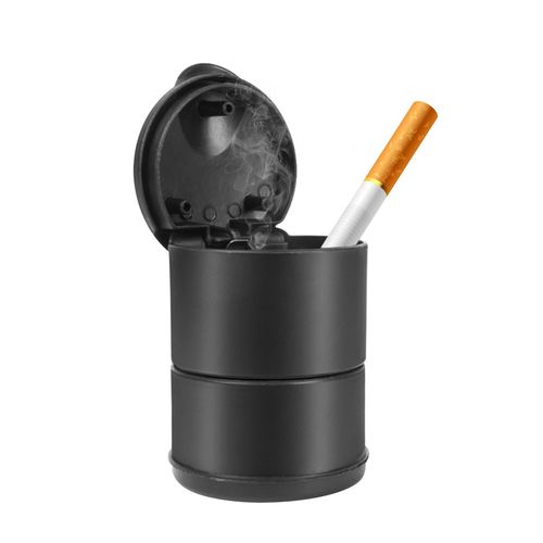 Portable Car Ashtray With Lid, Smell Proof Windproof Detachable Auto Truck Ashtray, Smokeless Self-Extinguishing Cigarette Ashtray Cup Holder, Mini Trash Can Organizer Car Ashtray for Office, Home