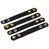 Bianchi Model 7906 Belt Keepers with Brass Snap (4-Pack), Plain Black, Model: 1016892