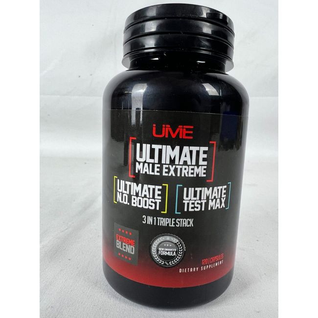 Ultimate Male Extreme 120 Capsules 3 in 1 Triple Stack Extreme Blend