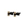 OVSAL 2 PCS Black Roller String Retainer String Trees for Electric Guitar Roller String Tree Roller String Guide for Strat Stratocaster Tele Telecaster Electric Guitar