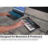 Rockville M25 BLACK 25 Key USB Wireless MIDI Keyboard Controller With Bluetooth