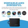 Giant BioGEAR GameWarmer Bleacher Seat, Rechargeable Battery-Operated Heated Stadium Seat Cushion, Spill-Resistant Stadium Chair or Heated Camping Chair, Lasts up to 5 Hours, Recharges Cell Phones