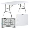 Hartleys 6ft Folding Table and Black Stretch Tablecloth