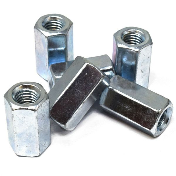 10, M10 x 30 DIN 6334 Fully Threaded Coupling/Joining Connector Nuts - Stud Bar