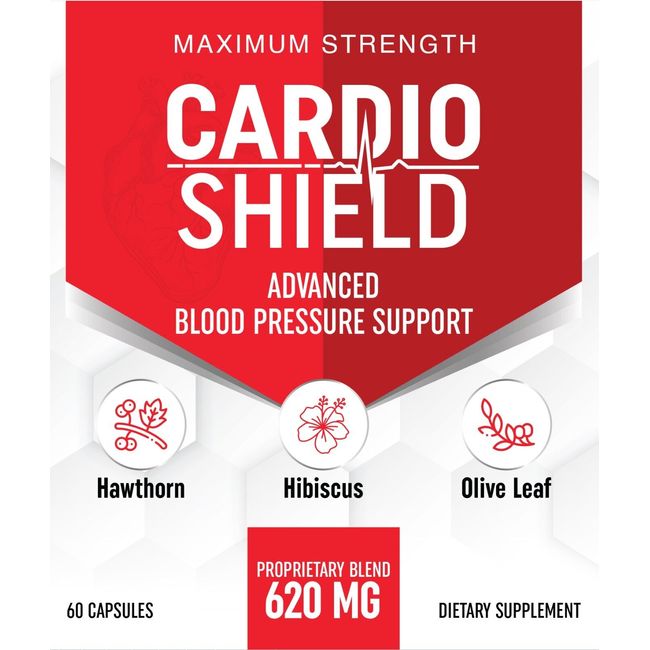 Cardio Shield Health Supplement Pills - 60 Capsules