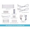 BLACK+DECKER Works with Alexa Smart Under Cabinet Lighting Kit, Adjustable LEDs, (3) 9" Bars White
