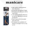 Manicare Matt Metal Blue / Wood Effect, + 1.5 Optical Strength