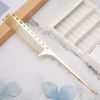 Tail Comb, Professional Hair Comb for Sectioning, Backcombing and Intricate Styling(Gold)