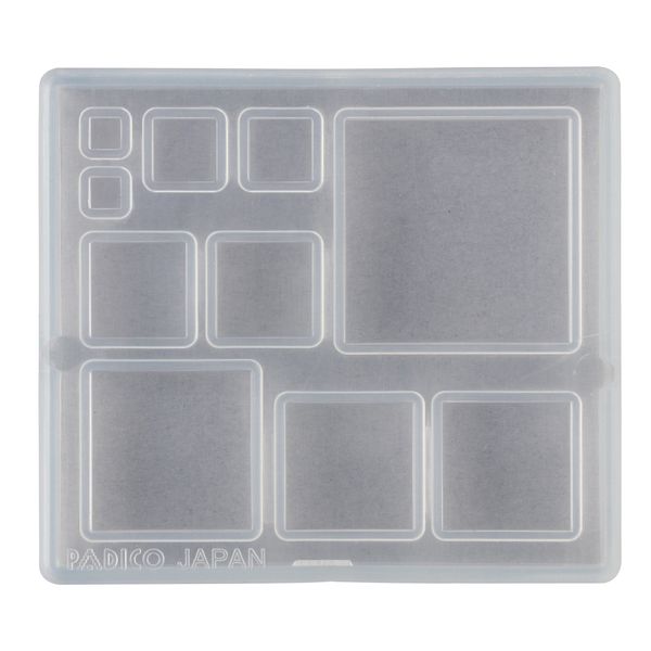 Padico Soft Mold 403051 Resin Mold, Square Plates