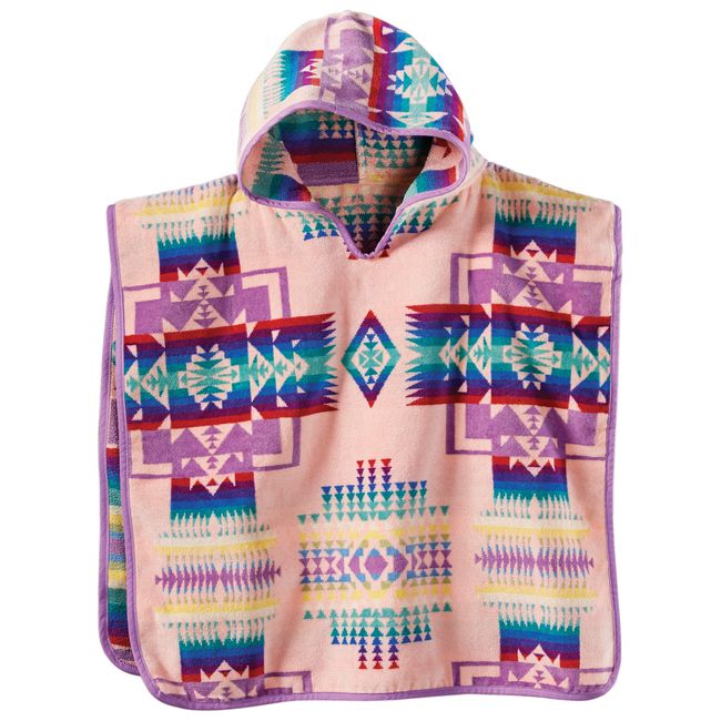 Pendleton Girls Jacquard Hooded Towel - Xb243-51163 54" X 64" Pink XB24351163