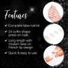 Ardell Nail Addict Artificial Nail Set, Modern French