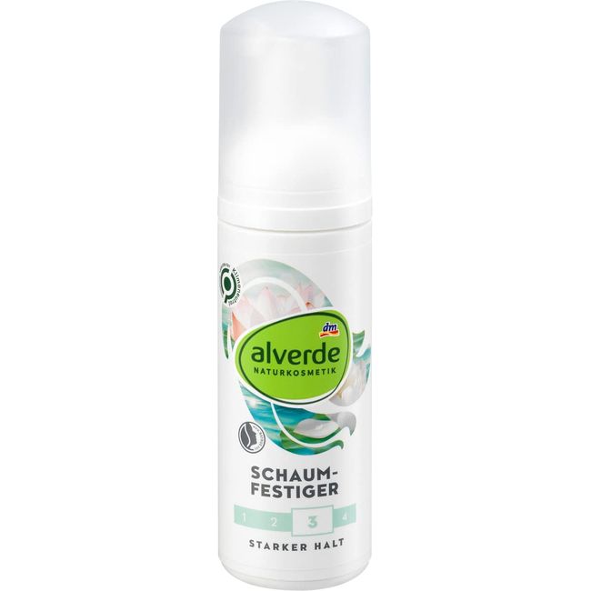 alverde NATURKOSMETIK Schaumfestiger Lotusblütenextrakt violetter Reis, 150 ml