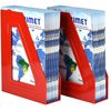 Acrimet Magazine File Holder, Durable Rack, Space-Saving Organizer (Plastic) (Solid Red Color) (2 pack)