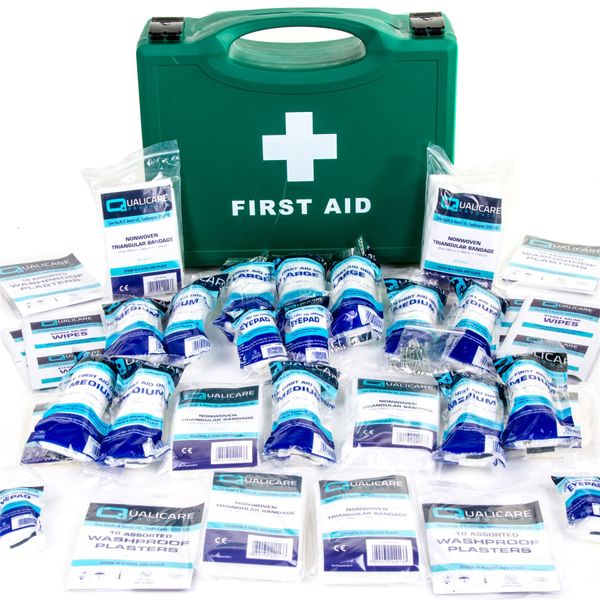 HSE Approved First Aid Kit Hard Box - 1-20 Person/Staff Emergency Injury Set