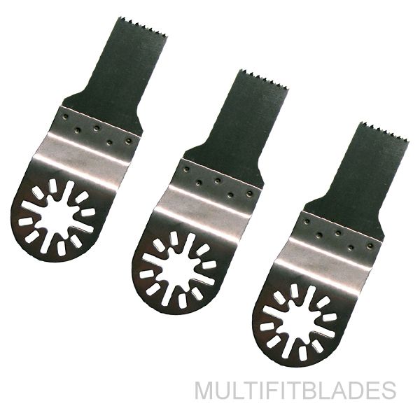 3 x 3/4” Stainless Oscillating Saw Blades - Milwaukee Multi Tool Compatible