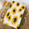 Walmsco Tablecloth Sunflower Plant Decor For Dining Room Kitchen Rectangular Table Cover 132 * 178cm