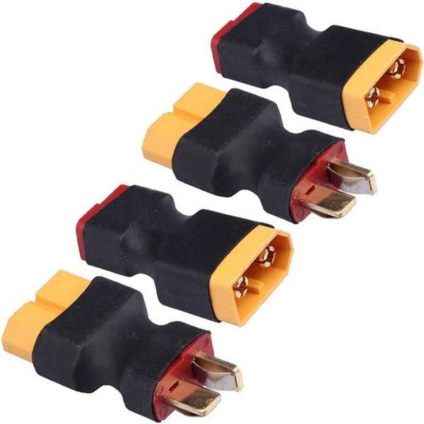 BOLADGE 2 Pairs T-Type Plug to XT60 Adapter Connector RC Male Female Converter Adapter for RC LiPo Battery Charger