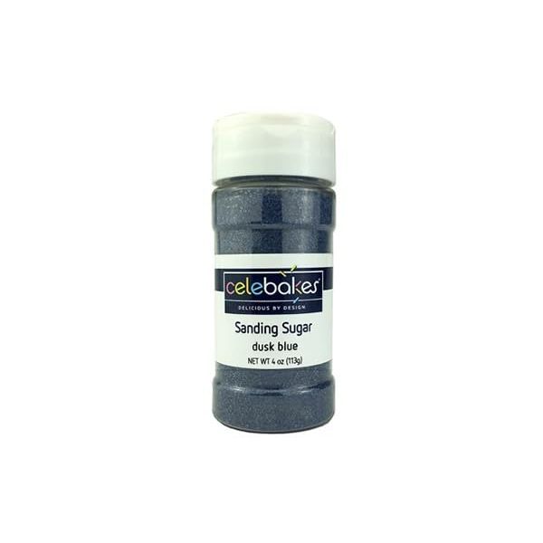 CK Products Cake Decorating Sanding Sugar Bottle, 4 oz, Dusk Blue