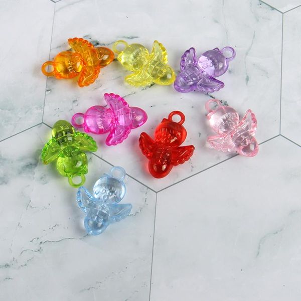 Toys for kids, acrylic, plastic, transparent, pendant top, accessories, fade-resistant, pretend play, cute, colorful, angel, gift, for boys and girls