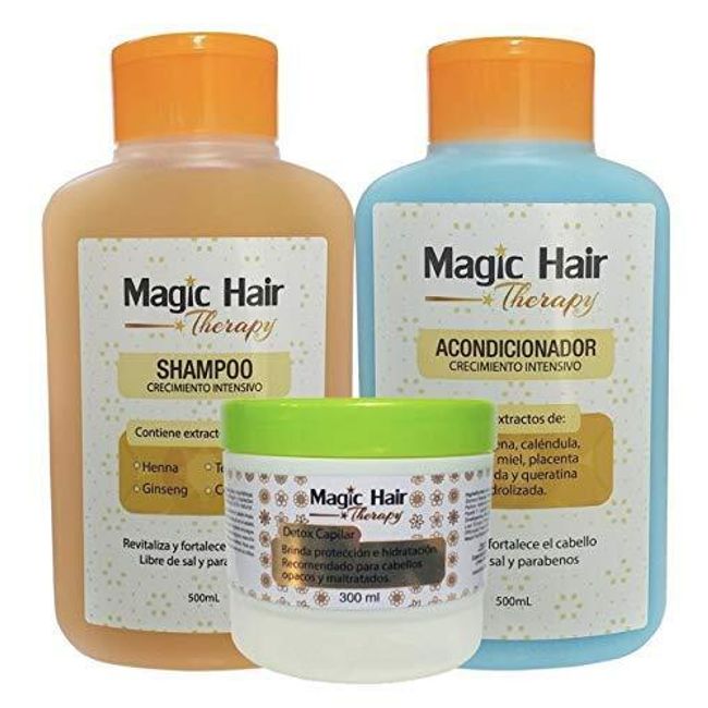 Magic Hair Therapy Detox Capilar, Shampoo y Acondicionador Crecimiento Intensivo