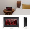 Timegyro LED Battery Wall Clock, Visable in the Night, No Plug In, Large Display Digital Wall Clock, Adjustable Brightness