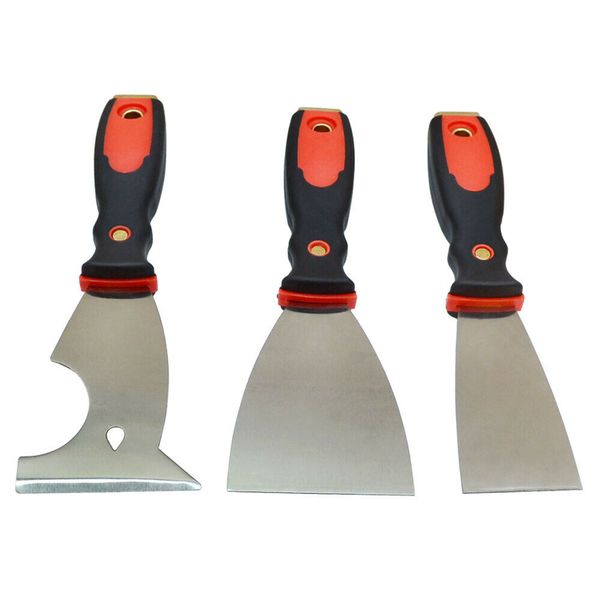 Stainless Steel Flexible 5 in 1 Scraper 2" 3" Putty Knife Spreader 3 PC