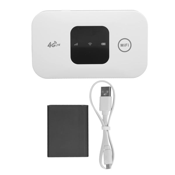 Small 4G Mobile WiFi Hotspot Router,Portable WiFi High Speed White Portable for Phone Laptop Desktop Tablet Travel Partner WiFi Gaming Router