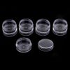 zalati Clear Containers 2set/ 10pcs Clear Storage Stackable Interlocking Case for Beads Crafts Findings Small Items Cosmetics Nail Arts - 10g/pcs