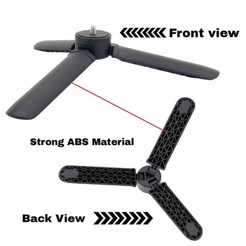 Universal Tripod Table Mount Compatible with DJI Ronin 2/3/4, RSC, Osmo 3, OM 4/5/6 Mobile Gimbals & Zhiyun DSLR Gimbals - 5Kg Load Capacity, 1/4" Screw Compatible Desktop Stand Accessories