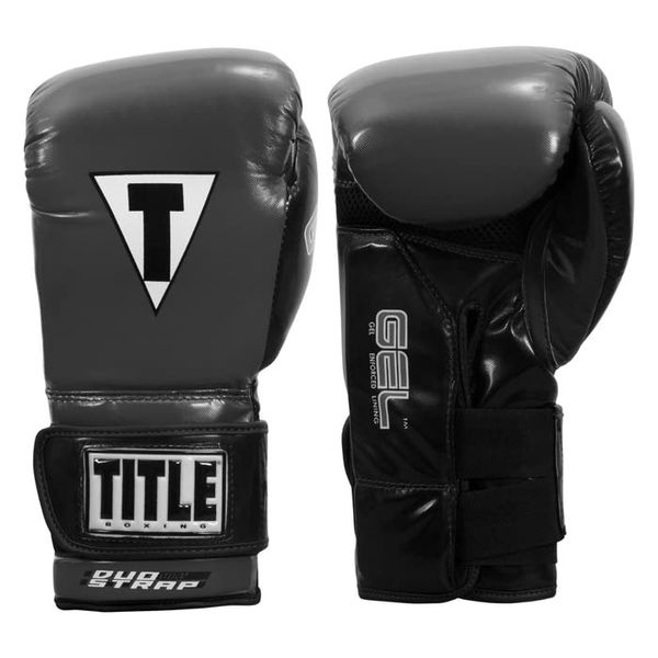 TITLE Boxing Gel Glory Super Bag Gloves 2.0, Grey/Black, 14 oz