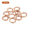 uxcell 30 Pcs Spring Lock Washer, M8 Split Lock Washer Assortment Copper Lock Washers for Screws Bolts Nuts