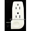 2X Triple 3 Outlet Grounded AC Wall Plug Power Splitter 3-Way Electrical Adapter