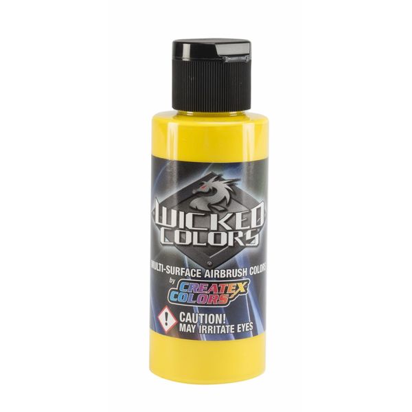 Createx Airbrush Paint, Wicked Yellow, 16 oz (W003-16)