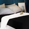 AYSW Extra Deep Fitted Sheet 16"(40 cm) King Size Bedding Brushed Microfiber Breathable (Black)