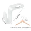 30 Pcs Clothes Hanger Connector Hooks, Space Saving Clothes Hook Multi-Layer Stackable Hanger for Wardrobe Cabinets Clothes Organiser, White