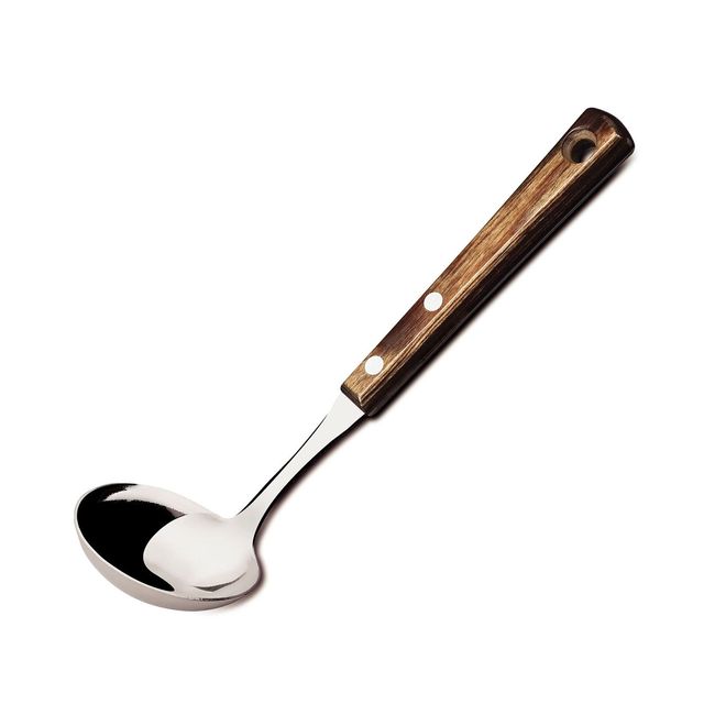 Tramontina 21152/190 Tramontina Gravy Ladle with Wooden Handle Polywood 7.9 inches (20 cm), Dark Dishwasher Safe, Lightweight, Durable, Natural Wood, Made in Brazil