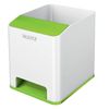 Leitz 53631054 Pen Holder, Sound Amplification Function, WOW Range, White/Green